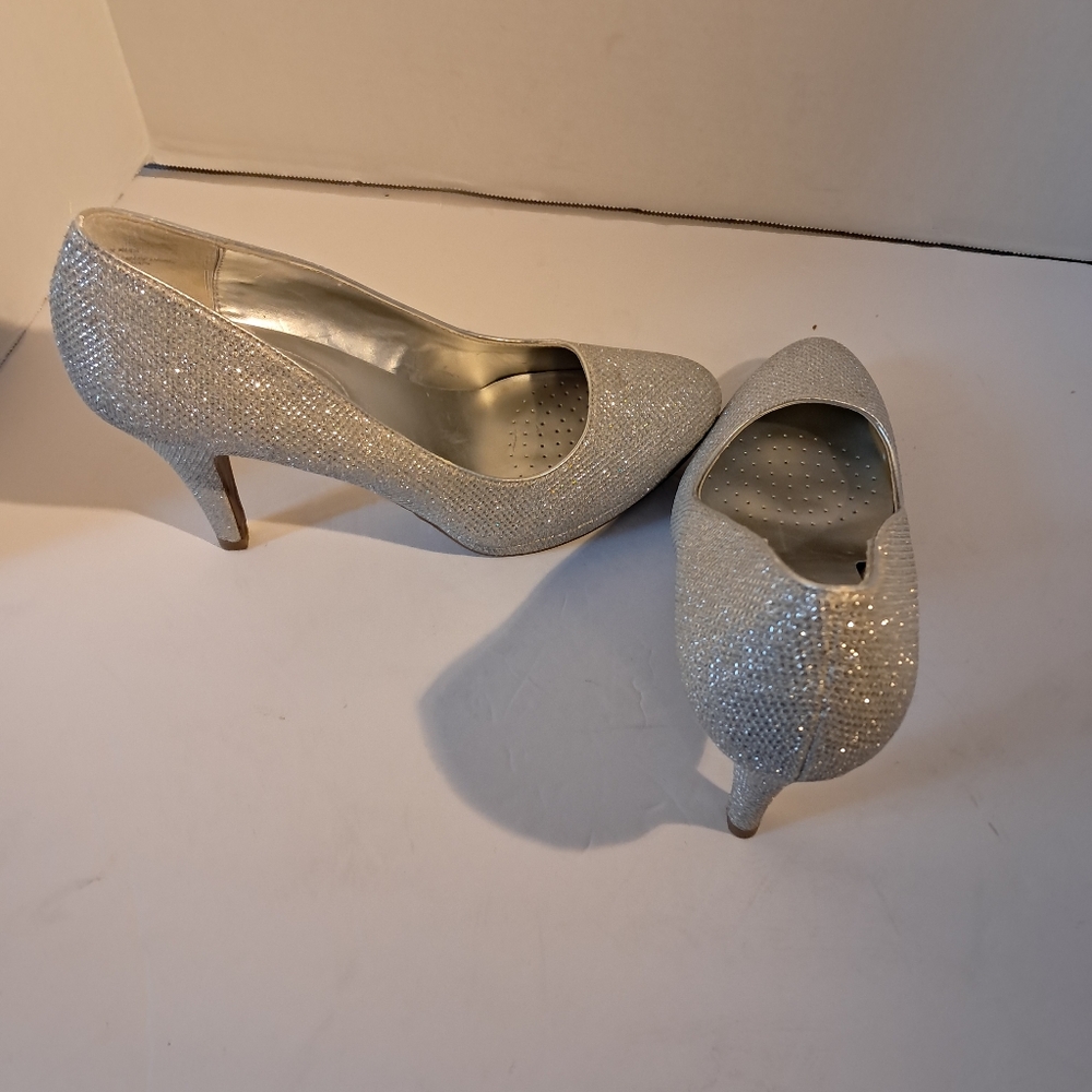 Worthington Silver Shimmering High Heels